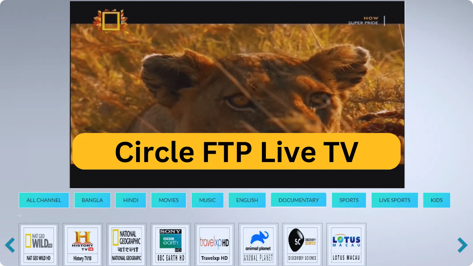 Circle FTP Live TV Documentary Channels